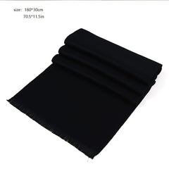 Men's Solid Business Scarf 30 x 11 inches