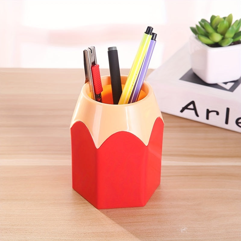 Stylish Pencil Holder Desktop Storage Container for Office and Classroom