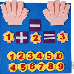 Felt Math Board for Kids Educational Counting & Number Learning Toy