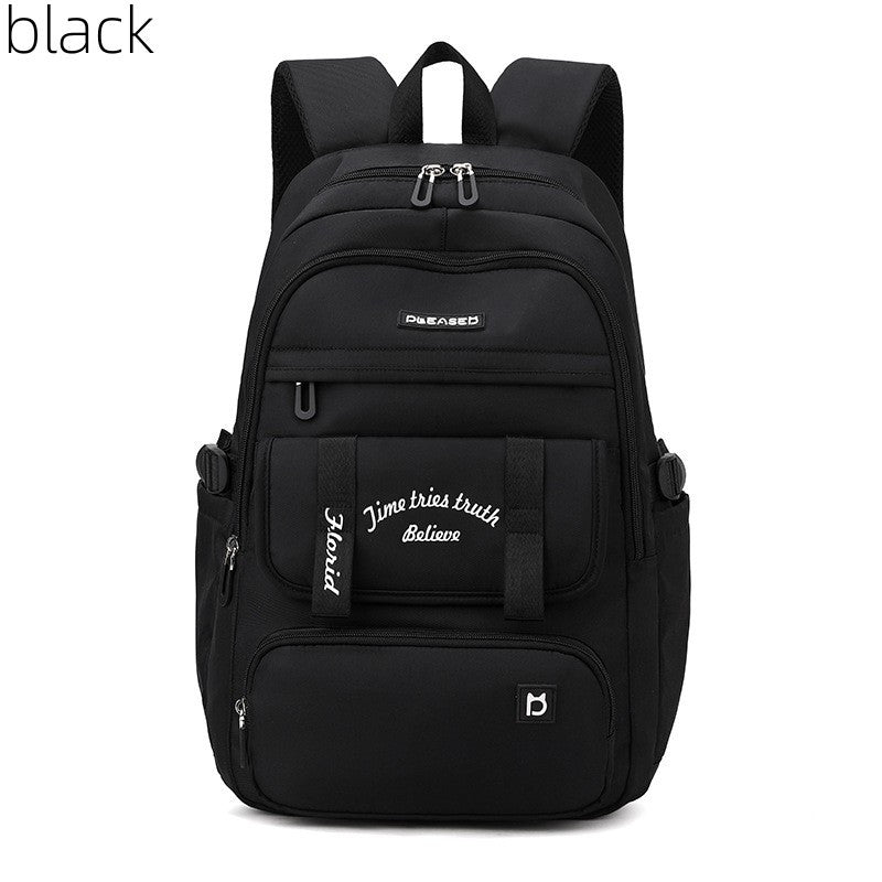 Preppy Style Schoolbag Oxford Cloth Laptop Backpack Large Capacity