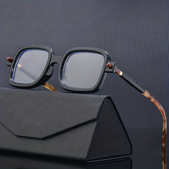 Classic Retro Rectangle Clear Lens Glasses For Women Men