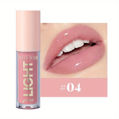 12-Color Moisturizing Candy Lip Gloss with Pearlescent Lustrous Mirror Finish