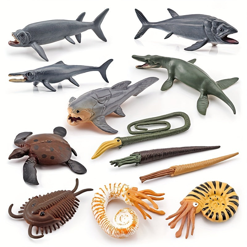 Prehistoric Ammonite Sea Turtle Leeds Fish Taeman Fish Dragon Mar