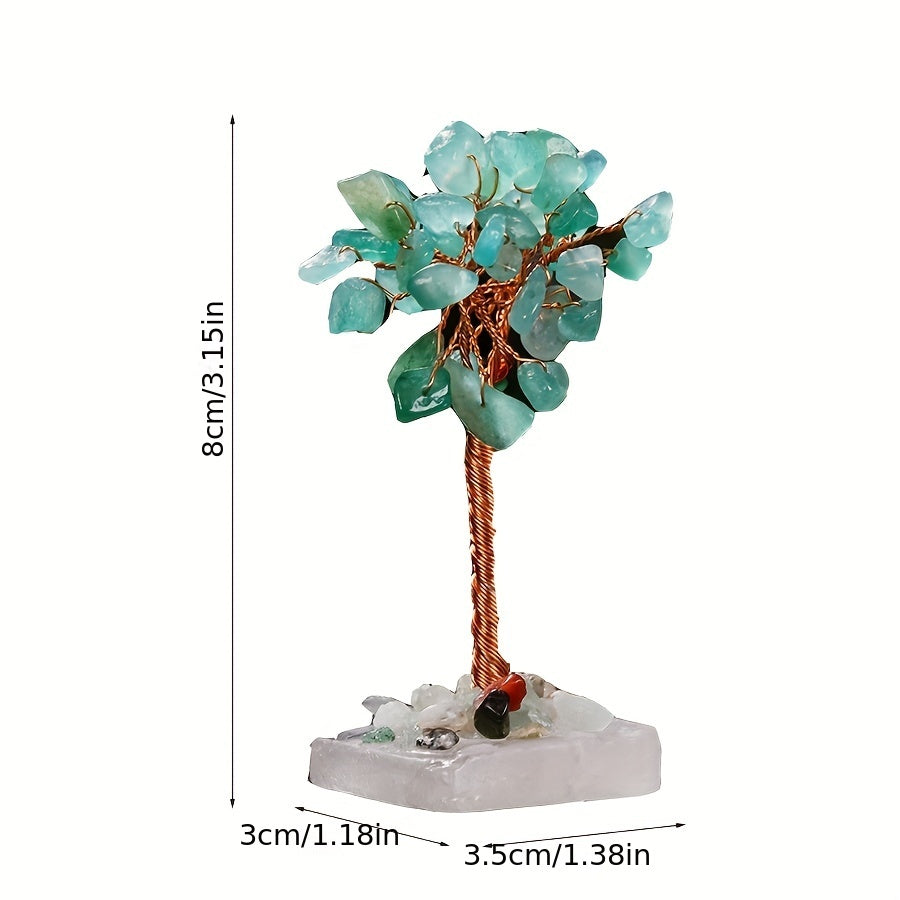 Crystal Tree Ornament for Jewelry and Decor