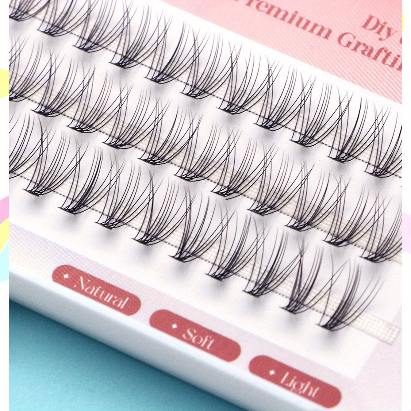 60 Cluster Lashes 0 01 C Curl Faux Mink Eyelash Extensions