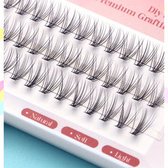 60 Cluster Lashes 0 01 C Curl Faux Mink Eyelash Extensions