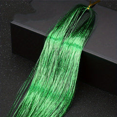 Sparkling Laser Hair Tinsel Extensions for Parties