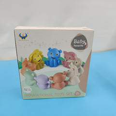Baby Safe Soft Bath Animal Water Play Toy Set 9pcs
