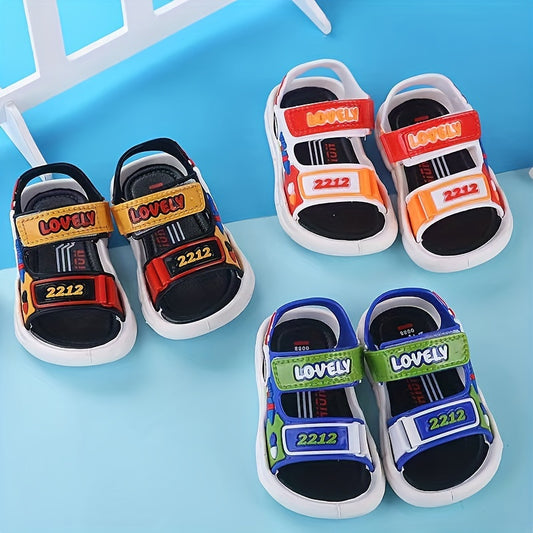 JIAGEYA Cartoon Open Toe Sandals for Baby Boys Lightweight Anti Slip Sandals