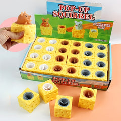 Cheese Mouse Cup Squeeze Toys for Kids