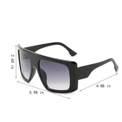 Oversized Square Frame Sunglasses UV Protection Shades For Women