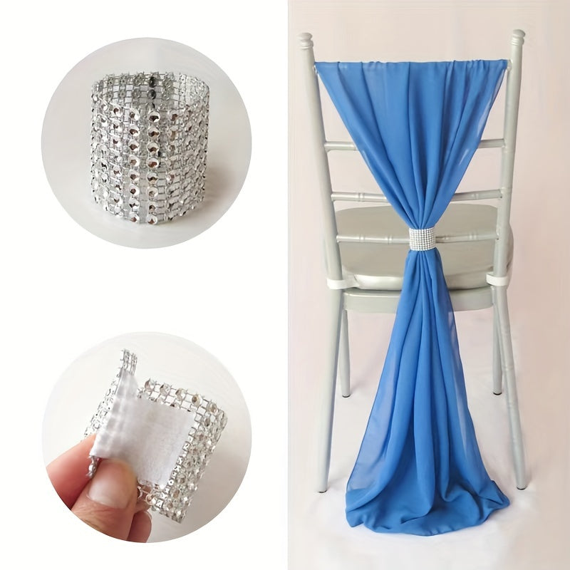 20pcs Rhinestone Napkin Rings Plastic Holder for Weddings Parties