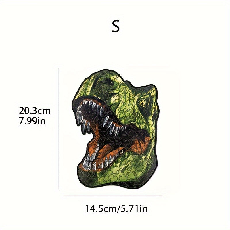 3D Wooden Dinosaur Puzzle - Educational Model Assembly