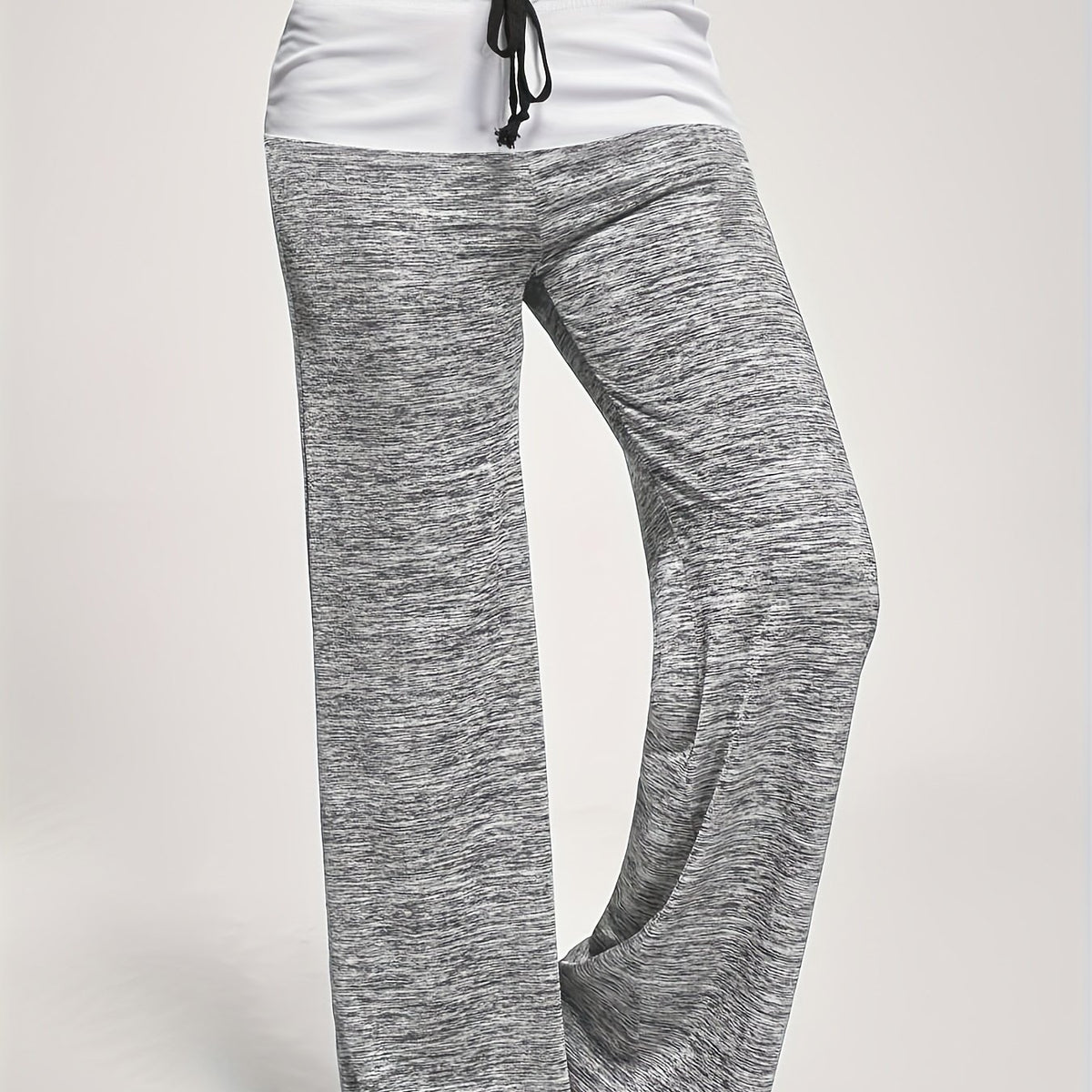 Wide Leg Elastic Yoga Pants Loose Casual Drawstring Pants