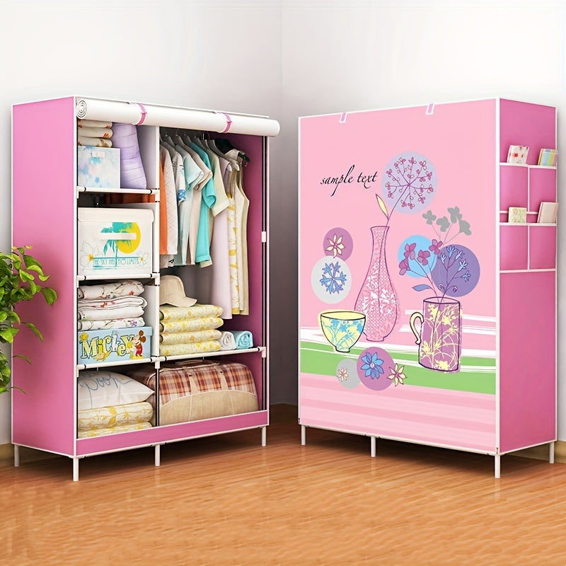 Dustproof Cloth Wardrobe Storage Rack with Zipper
