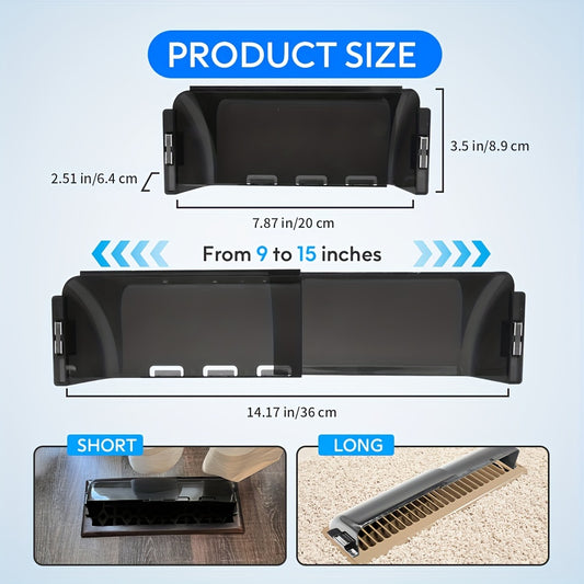 Adjustable Magnetic Air Vent Deflector - Set of 3