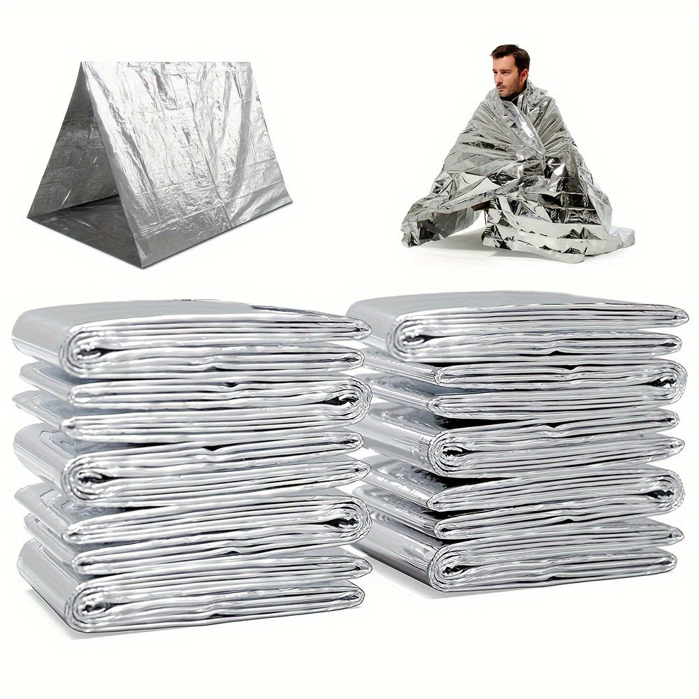 10pcs Emergency Thermal Blankets 132x208 Outdoor Survival Equipment