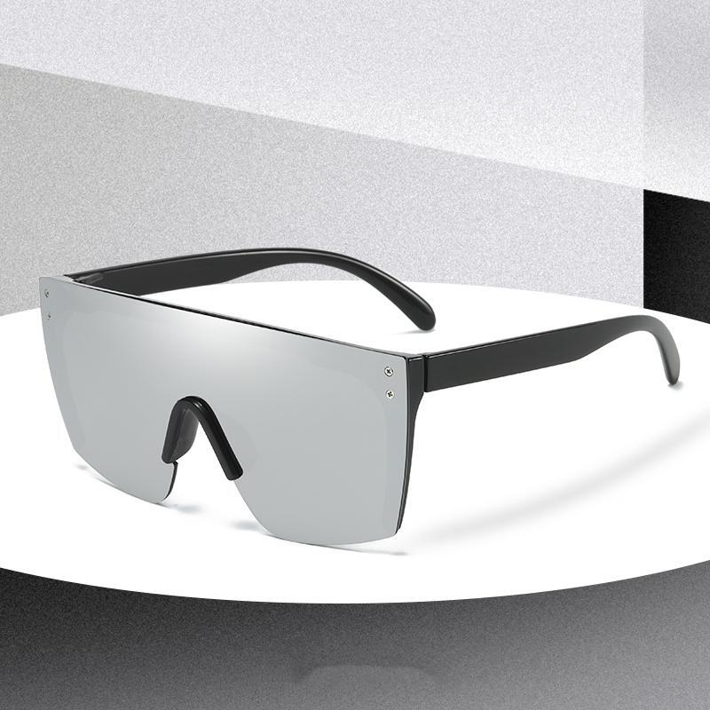One Piece Large Frame Sunglasses Men Women Nose Support Outdoor Sports FDA