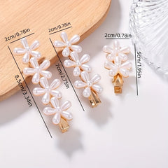 Flower Shape Hair Clip Non slip Duck Billed Clip Hair Accessories