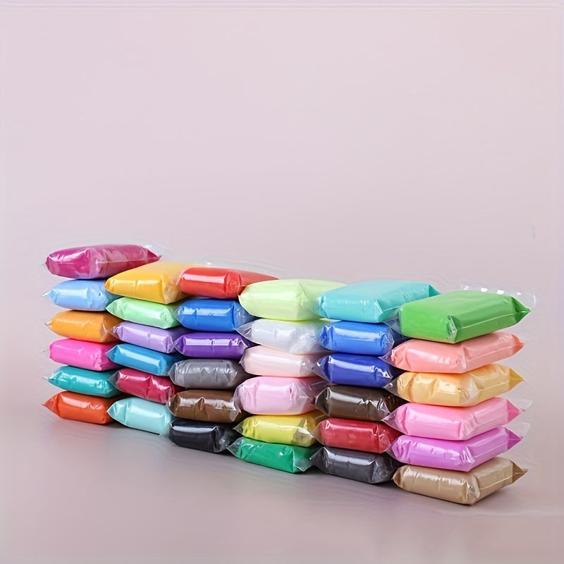 Air Dry Clay Set Lightweight Flexible Easy to Shape Crafting Modeling Deco