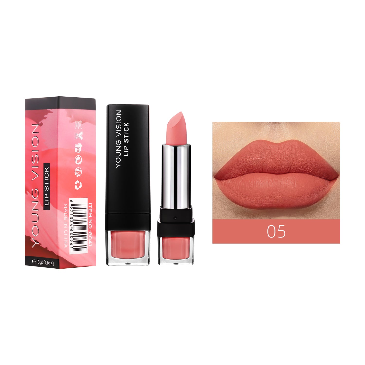 Matte Nude Lipstick - Long Lasting & Moisturizing
