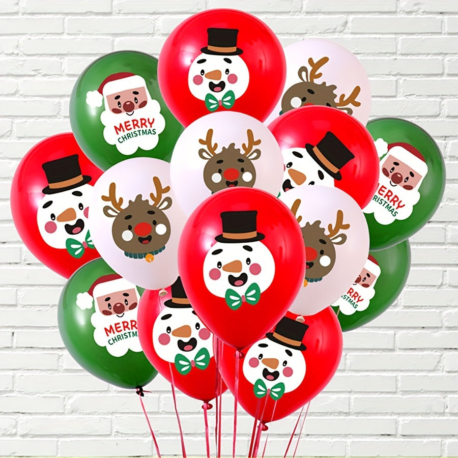 100pc Christmas Balloons 25.4cm Mall Education Scene Layout Latex Balloons