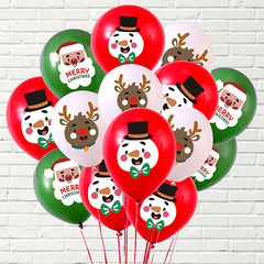 100pc Christmas Balloons 25.4cm Mall Education Scene Layout Latex Balloons