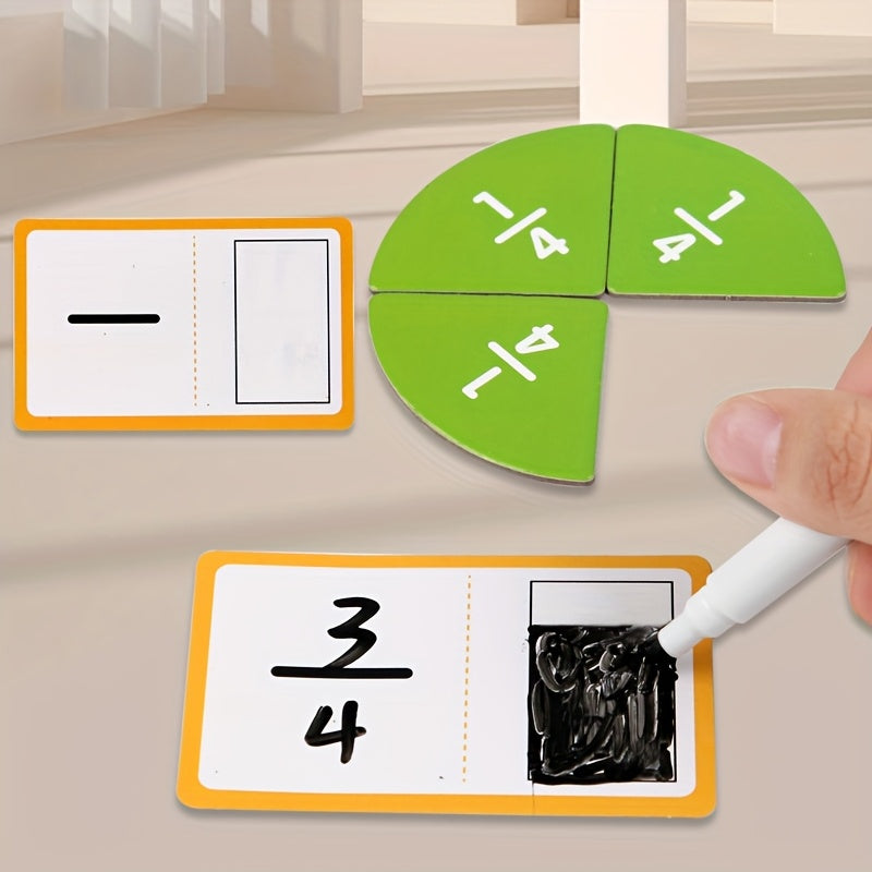 Magnetic Fraction Plate Set with Addition & Subtraction Operations