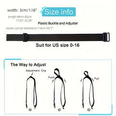2pcs Women Invisible Elastic Belt for Jeans Pants Dresses