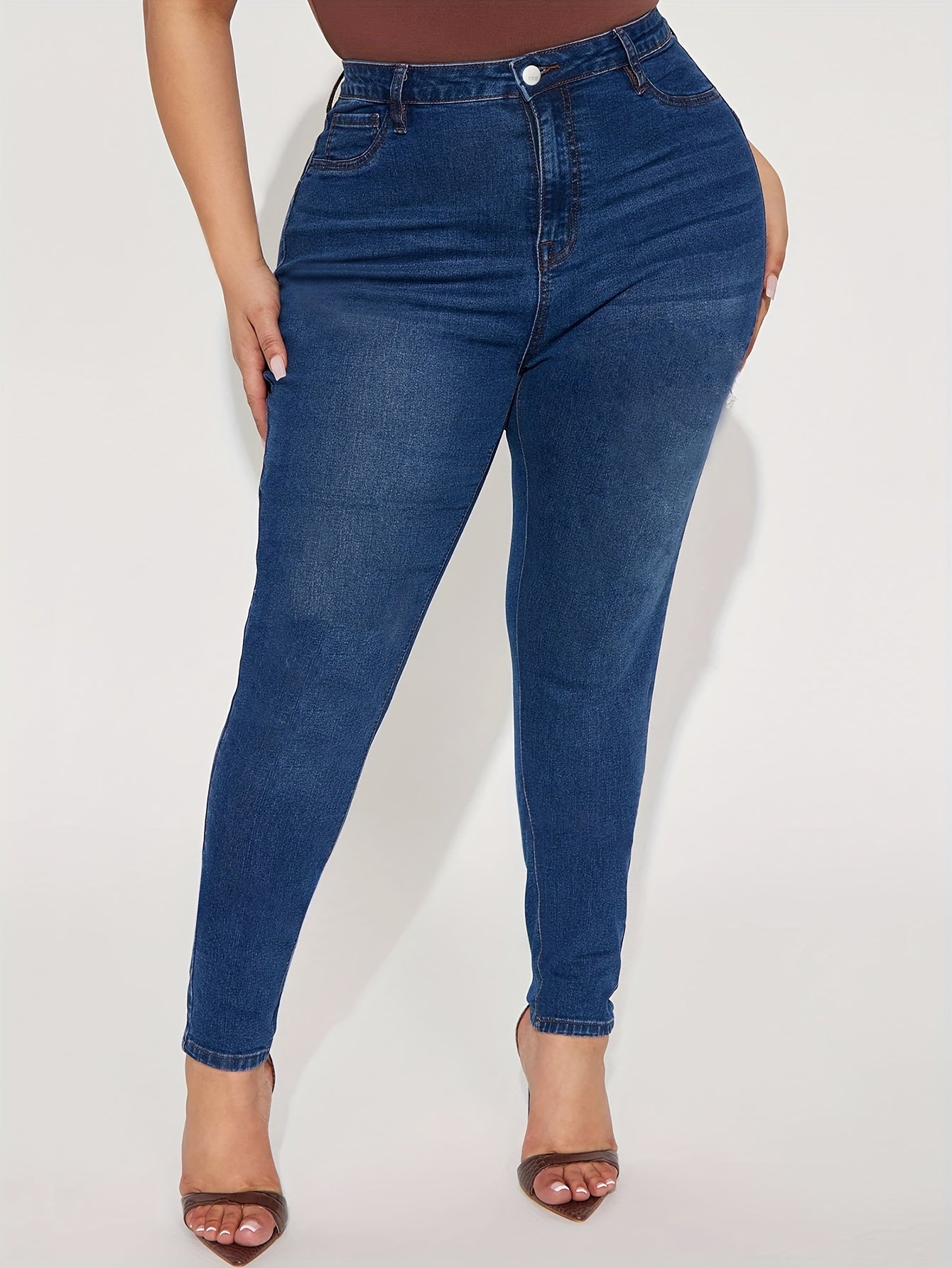  High Rise Skinny Jeans
