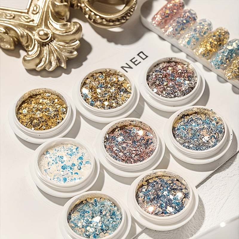 Resin Mermaid Princess Charm with Glitter Chips