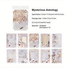 10pcs Vintage Scrapbook Paper Mix Special Papers For Scrapbooking