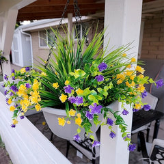 Artificial Flowers UV Resistant Plastic Flowers Home Decor