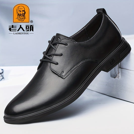 LAORENTOU Men's Brogue Pointed Toe Oxford Shoes Dress Shoes Durable Non Slip