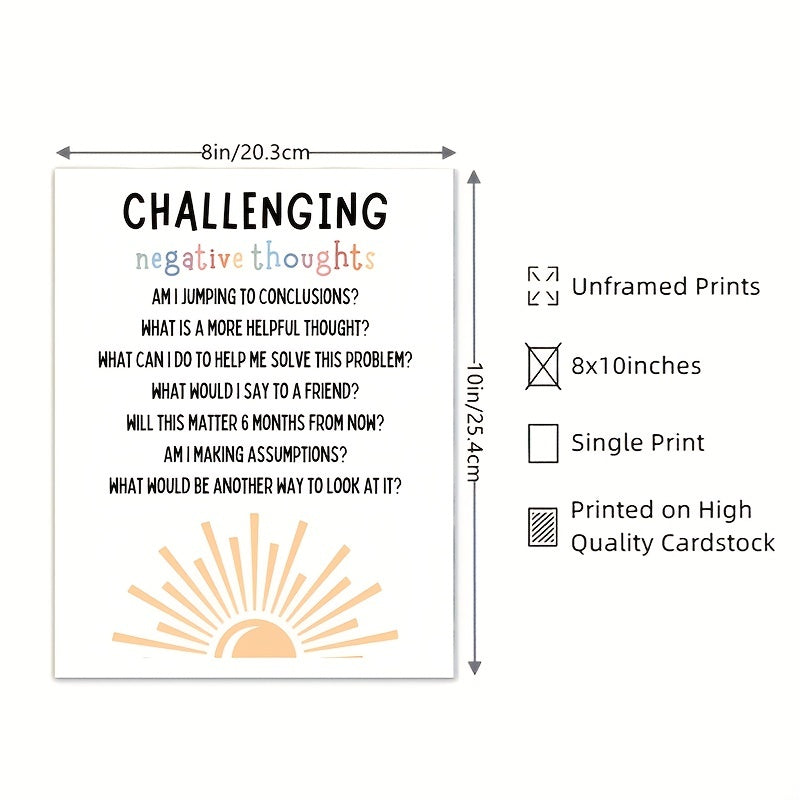 School Counselor Office Decor Growth Mindset Poster Anxiety Relief