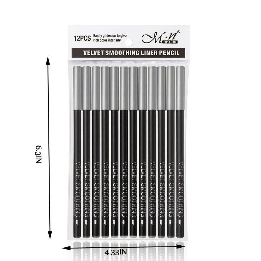 12 Pack Long Lasting Velvet Eyeliner Pen Set