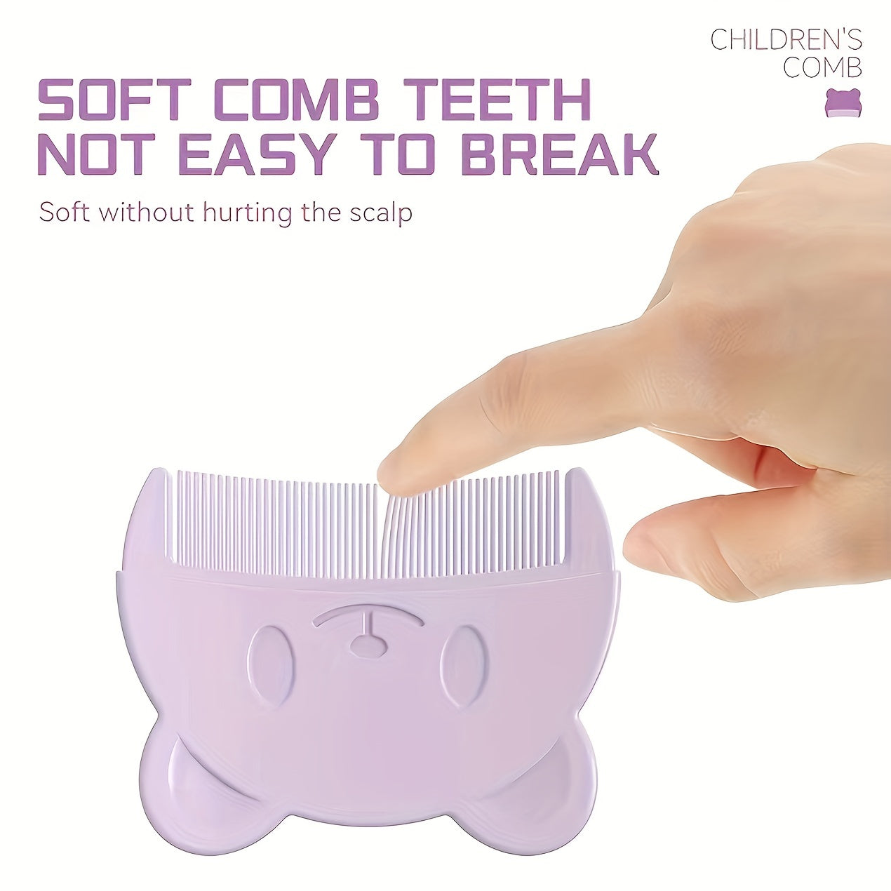 Soft Baby Comb for Newborns & Infants Delicate Hair Detangling