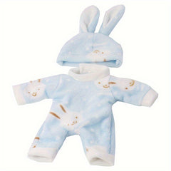 Plush Bunny Eared Doll Clothes for 3-6 Years, Twin Pack & Pink