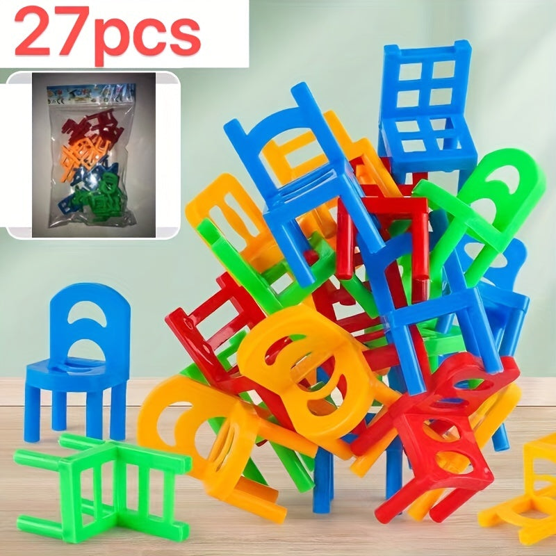 Kids' Stacking Toys Chair Parent Kids Interactive Toy