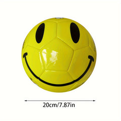 No 4 Machine Sewn Smiling Face Football PVC Soccer Ball