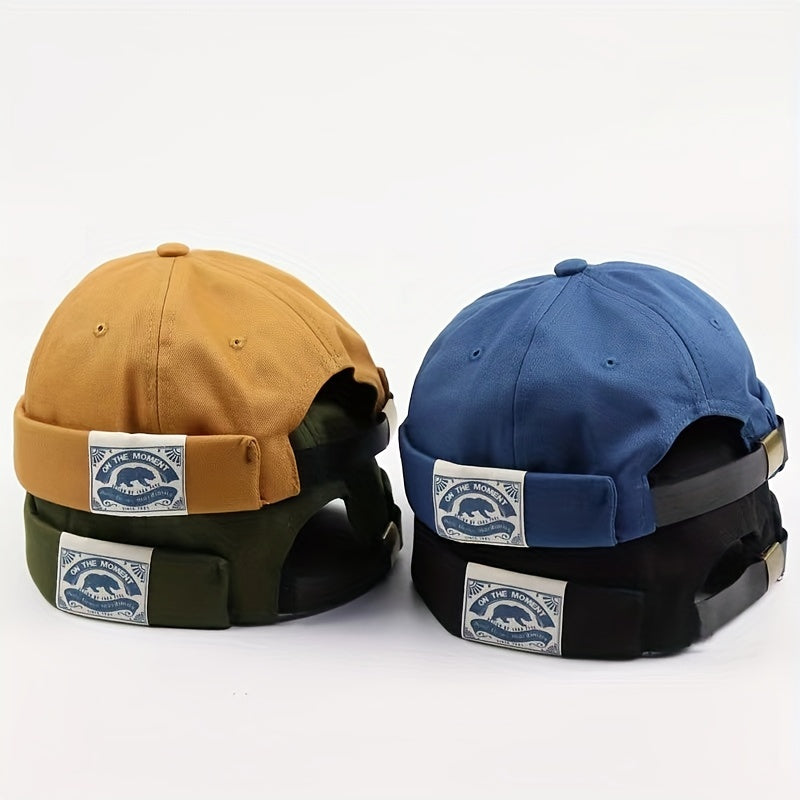Retro Patch Melon Skin Hat Street Landlord Beret Hat