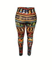  Boot Print High Rise Skinny Trousers