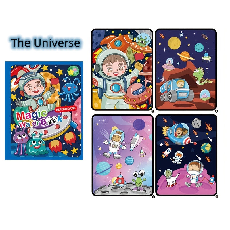 Watercolor Painting Magic Book for Toddler Boys Girls
