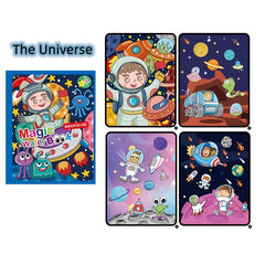 Watercolor Painting Magic Book for Toddler Boys Girls