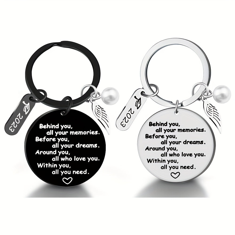 Graduation Keychain Senior Graduation For Her Him Stainless Steel