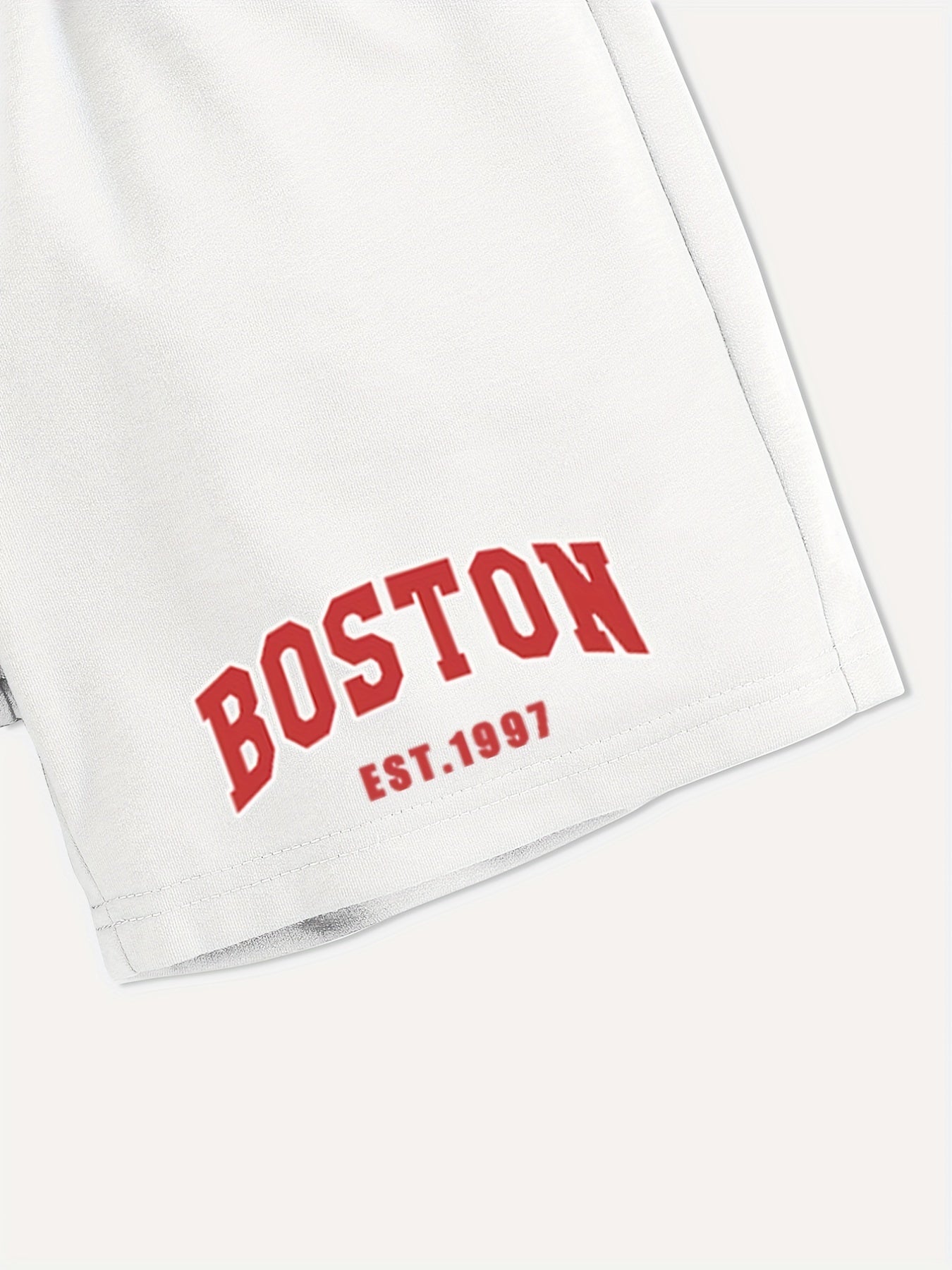 Girls' Casual BOSTON Graphic Shorts Elastic Waist Regular Fit Summer