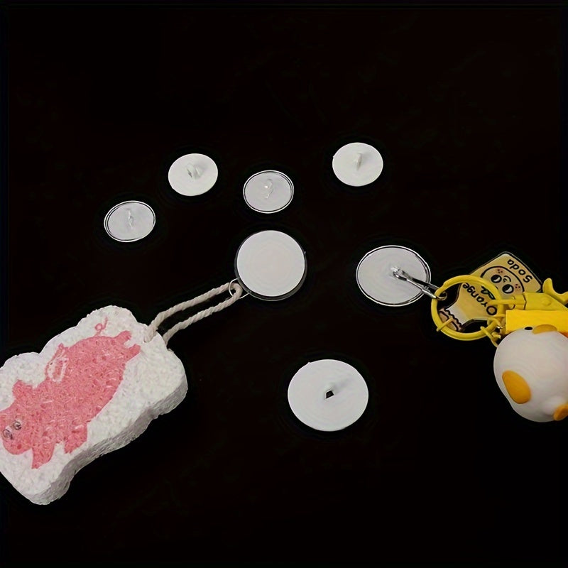50pcs Ceiling Transparent Strong Self Adhesive Hook Christmas Storage DIY Decor