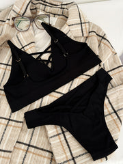 Soft High Elastic Lingerie Set U Neck Bra & Panties