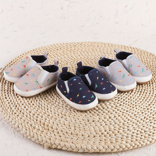 Dino Slip On House Shoes For Baby Boys Non Slip Soft Bottom Walking Shoes