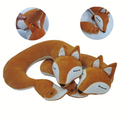 Cartoon Fox Neck Pillow for Travel